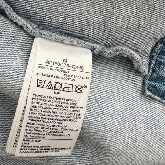 GAP Blue Denim Shirt Jacket - Picture 5 of 5